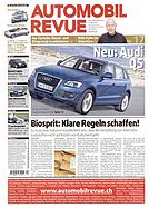 Titelblatt der Nummer 17 von Automobil-Revue Zeitungen 2008