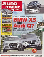 Titelblatt der Nummer 11 von auto motor und sport 2013
