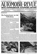 Titelblatt der Nummer 38 von Automobil-Revue Zeitungen 1945