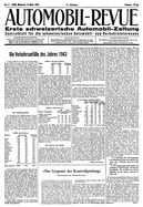 Titelblatt der Nummer 11 von Automobil-Revue Zeitungen 1945