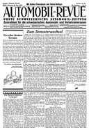 Titelblatt der Nummer 54 von Automobil-Revue Zeitungen 1932