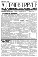 Titelblatt der Nummer 94 von Automobil-Revue Zeitungen 1928