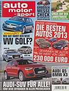 Titelblatt der Nummer 22 von auto motor und sport 2012