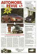 Titelblatt der Nummer 43 von Automobil-Revue Zeitungen 1997