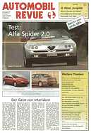 Titelblatt der Nummer 23 von Automobil-Revue Zeitungen 1995