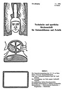 Titelblatt der Nummer 3 von Automobil-Revue Zeitungen 1916