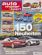 Titelblatt der Nummer 25 von auto motor und sport 2013