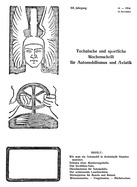 Titelblatt der Nummer 18 von Automobil-Revue Zeitungen 1916