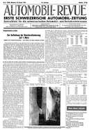 Titelblatt der Nummer 8 von Automobil-Revue Zeitungen 1946