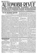 Titelblatt der Nummer 36 von Automobil-Revue Zeitungen 1932
