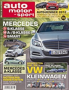 Titelblatt der Nummer 15 von auto motor und sport 2012