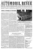 Titelblatt der Nummer 17 von Automobil-Revue Zeitungen 1952