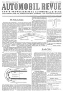 Titelblatt der Nummer 39 von Automobil-Revue Zeitungen 1948