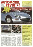Titelblatt der Nummer 3 von Automobil-Revue Zeitungen 1997