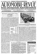 Titelblatt der Nummer 24 von Automobil-Revue Zeitungen 1945