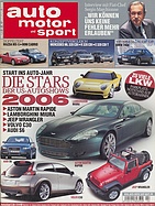 Titelblatt der Nummer 2 von auto motor und sport 2006