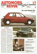 Titelblatt der Nummer 36 von Automobil-Revue Zeitungen 1991
