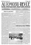Titelblatt der Nummer 38 von Automobil-Revue Zeitungen 1943
