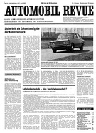 Titelblatt der Nummer 20 von Automobil-Revue Zeitungen 1967