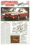 Titelblatt der Nummer 42 von Automobil-Revue Zeitungen 1991