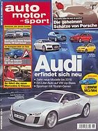 Titelblatt der Nummer 26 von auto motor und sport 2013