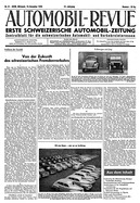 Titelblatt der Nummer 51 von Automobil-Revue Zeitungen 1945