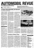 Titelblatt der Nummer 45 von Automobil-Revue Zeitungen 1974