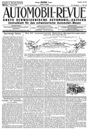 Titelblatt der Nummer 48 von Automobil-Revue Zeitungen 1925