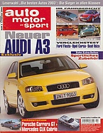 Titelblatt der Nummer 4 von auto motor und sport 2003