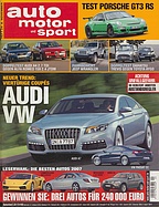 Titelblatt der Nummer 24 von auto motor und sport 2006