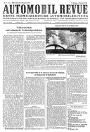 Titelblatt der Nummer 54 von Automobil-Revue Zeitungen 1952