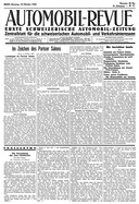 Titelblatt der Nummer 83 von Automobil-Revue Zeitungen 1935