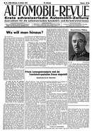 Titelblatt der Nummer 42 von Automobil-Revue Zeitungen 1944