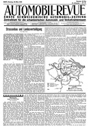 Titelblatt der Nummer 26 von Automobil-Revue Zeitungen 1935