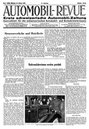 Titelblatt der Nummer 8 von Automobil-Revue Zeitungen 1945