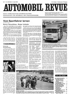 Titelblatt der Nummer 17 von Automobil-Revue Zeitungen 1967