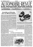 Titelblatt der Nummer 31 von Automobil-Revue Zeitungen 1944