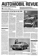 Titelblatt der Nummer 33 von Automobil-Revue Zeitungen 1974