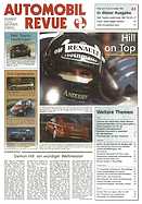 Titelblatt der Nummer 43 von Automobil-Revue Zeitungen 1996