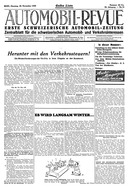 Titelblatt der Nummer 84 von Automobil-Revue Zeitungen 1939
