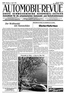 Titelblatt der Nummer 29 von Automobil-Revue Zeitungen 1939