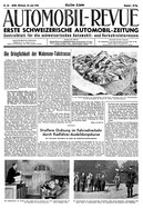 Titelblatt der Nummer 25 von Automobil-Revue Zeitungen 1945