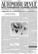 Titelblatt der Nummer 49 von Automobil-Revue Zeitungen 1946