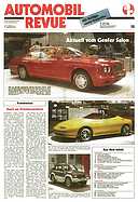 Titelblatt der Nummer 12 von Automobil-Revue Zeitungen 1991
