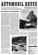 Titelblatt der Nummer 35 von Automobil-Revue Zeitungen 1959