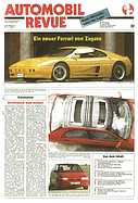 Titelblatt der Nummer 33 von Automobil-Revue Zeitungen 1991