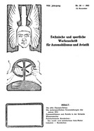 Titelblatt der Nummer 38 von Automobil-Revue Zeitungen 1912