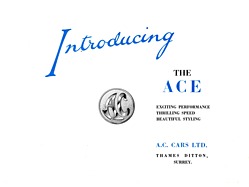 AC Ace - Verkaufsprospekt (1953, engl.) AC Ace - Verkaufsprospekt (1953, engl.)