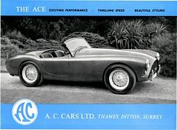 AC Ace und Aceca - Verkaufsprospekt (1954, engl.) AC Ace und Aceca - Verkaufsprospekt (1954, engl.)
