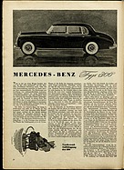 ADAC Motorwelt 1/1953 - Mercedes-Benz Typ 300